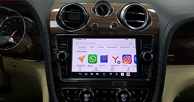 Установка и демонстрация Android в Bentley Continental GT