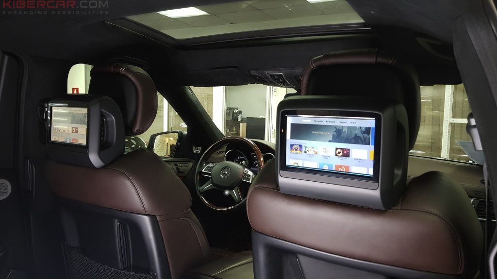 AppleTV в автомобиле Mercedes Benz GL 63 AMG