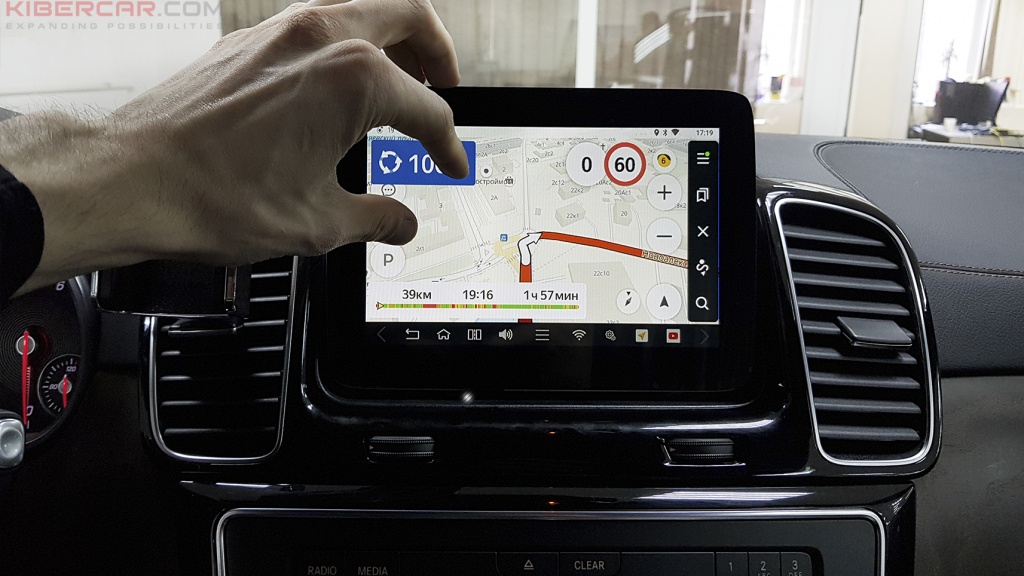 Mercedes Benz GLS 400 мультимедийный навигационный блок AirTouch Performance Android 8 Сенсорный экран яндекс навигатор