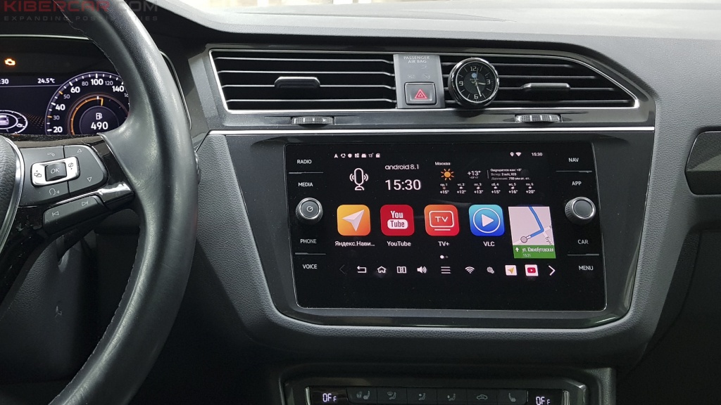 VW Tiguan 2018 мультимедийный навигационный блок AirTouch Performance Android 8 pip
