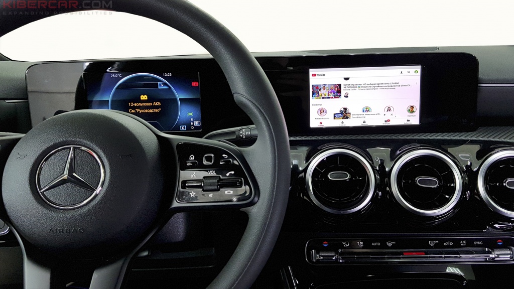 Mercedes Benz A-Class мультимедийный навигационный блок AirTouch Performance Android 8 YouTube