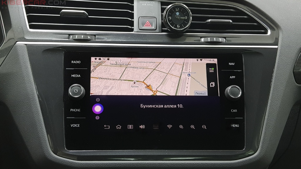 VW Tiguan 2018 мультимедийный навигационный блок AirTouch Performance Android 8 Яндекс Навигатор