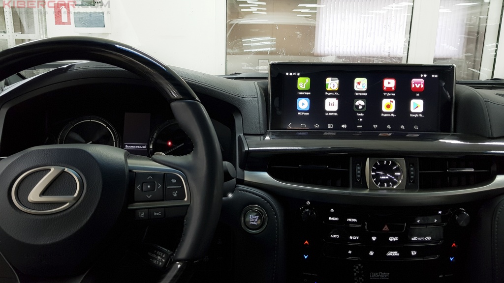 Lexus LX450 Мультимедийный навигационный блок AirTouch Performance Android 8 меню приложений
