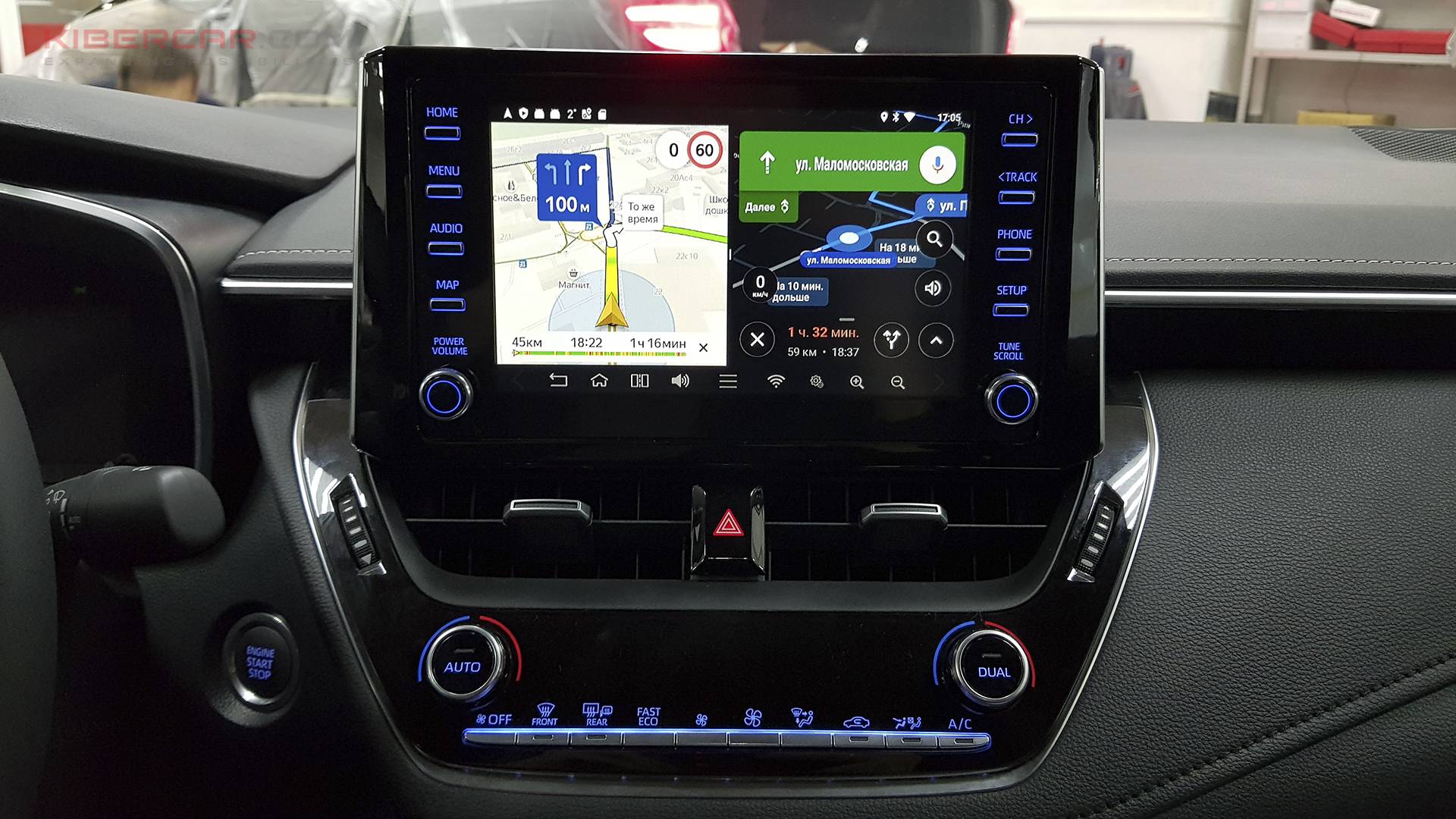 Toyota Corolla 2019 установка Андроид блока AirTouch Performance