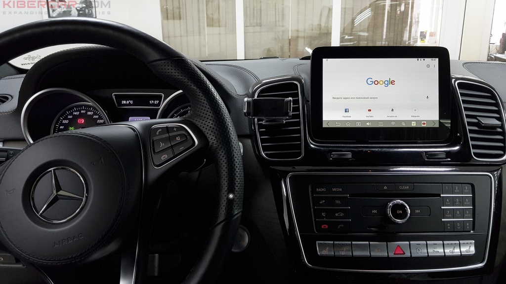 Mercedes Benz GLS 400 мультимедийный навигационный блок AirTouch Performance Android 8 Google