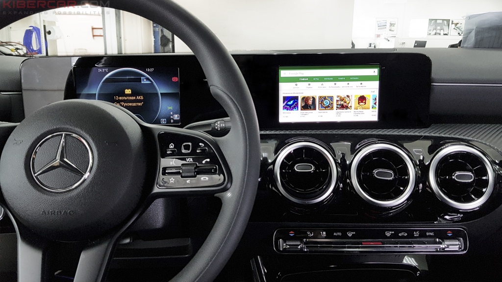 Mercedes Benz A-Class мультимедийный навигационный блок AirTouch Performance Android 8 Play Маркет