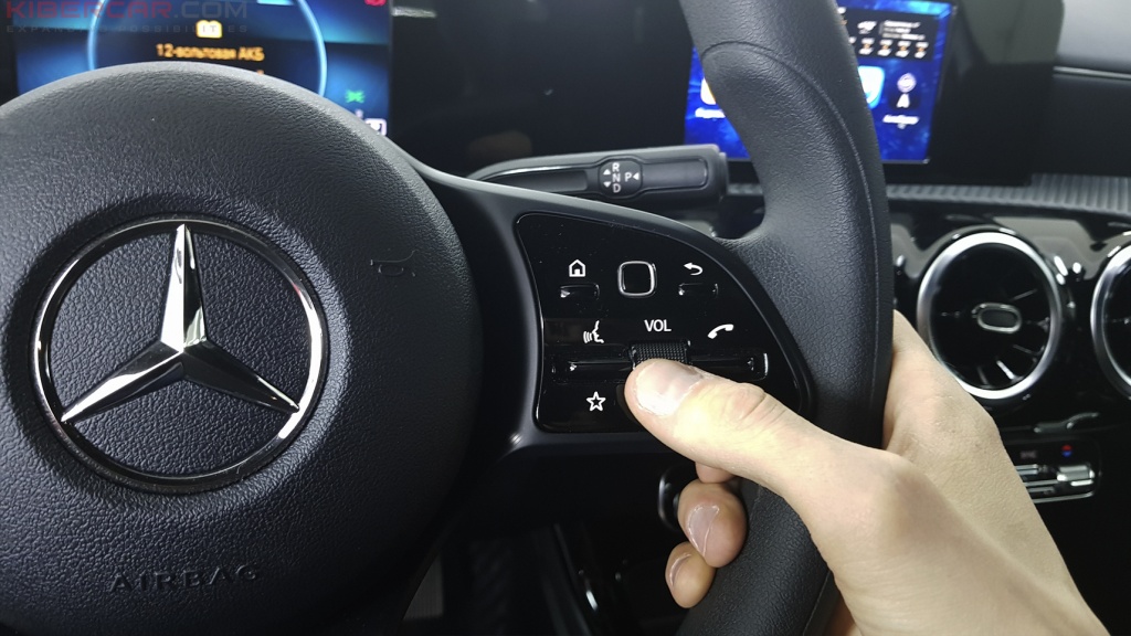 Mercedes Benz A-Class мультимедийный навигационный блок AirTouch Performance Android 8 регулировка громкости