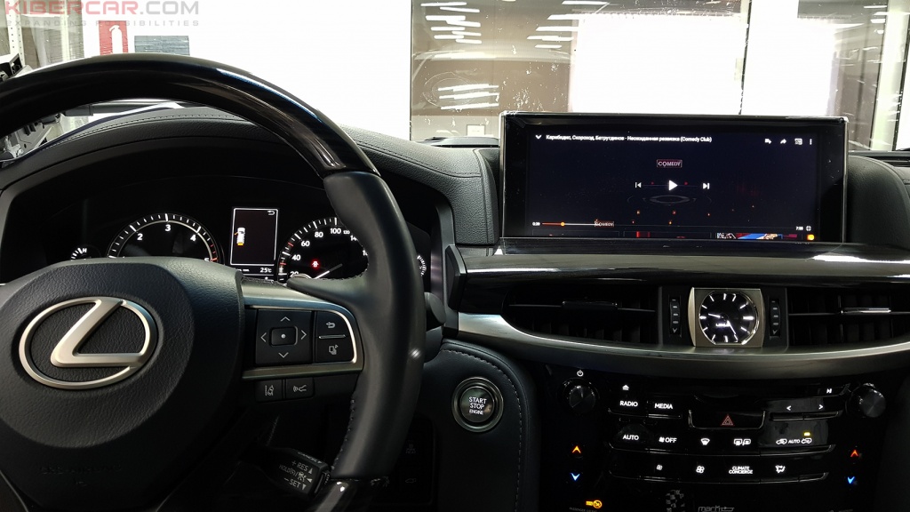 Lexus LX450 Мультимедийный навигационный блок AirTouch Performance Android 8 YouTube