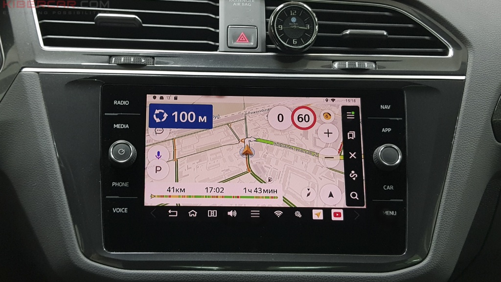 VW Tiguan 2018 мультимедийный навигационный блок AirTouch Performance Android 8 Яндекс.Навигатор Алиса