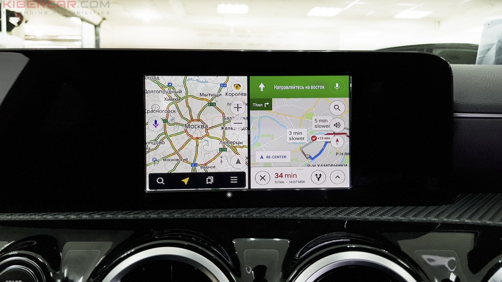 Mercedes Benz A-Class мультимедийный навигационный блок AirTouch Performance Android 8 Split Screen