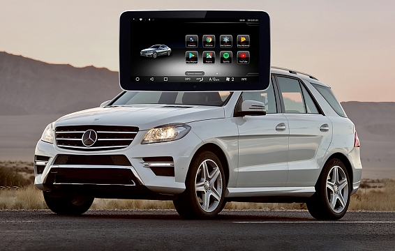 Замена штатного монитора Mercedes-Benz M-Класс на головное устройство в стиле GLE с Android