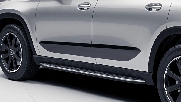 Стационарные пороги с покрытием Armored Shield для Mercedes-Benz GLS-Класс