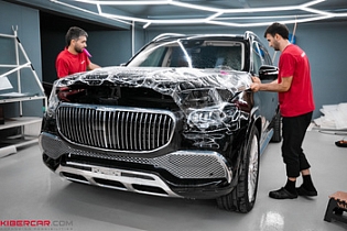 Mercedes-Benz Maybach GLS: нанесение антигравийного пленочного покрытия из полиуретана