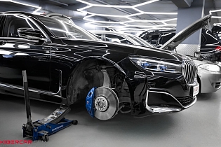 Покраска суппортов на BMW 7 серии